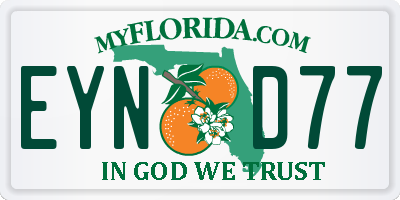 FL license plate EYND77