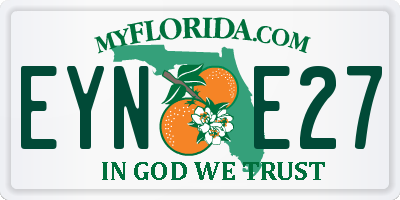 FL license plate EYNE27
