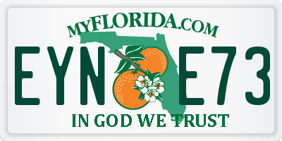 FL license plate EYNE73