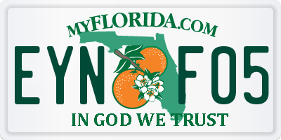 FL license plate EYNF05