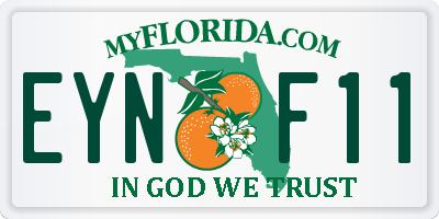 FL license plate EYNF11