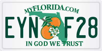 FL license plate EYNF28