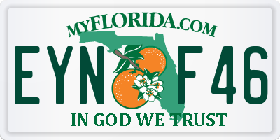 FL license plate EYNF46