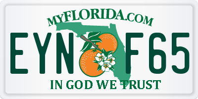 FL license plate EYNF65