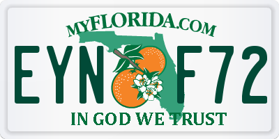 FL license plate EYNF72