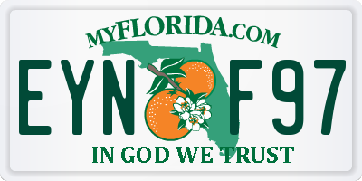 FL license plate EYNF97