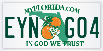 FL license plate EYNG04