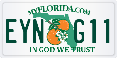 FL license plate EYNG11