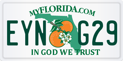 FL license plate EYNG29