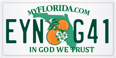 FL license plate EYNG41