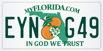 FL license plate EYNG49