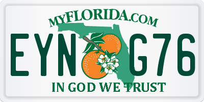 FL license plate EYNG76