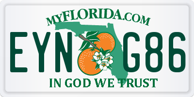 FL license plate EYNG86