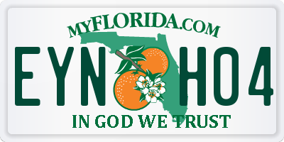 FL license plate EYNH04
