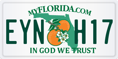 FL license plate EYNH17