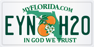 FL license plate EYNH20