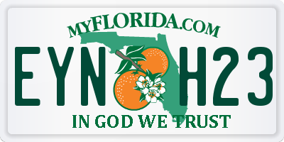 FL license plate EYNH23