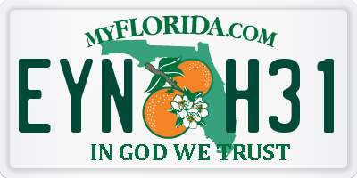 FL license plate EYNH31