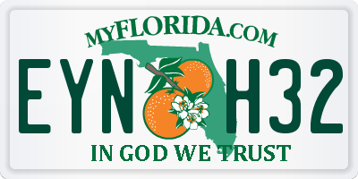 FL license plate EYNH32