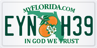 FL license plate EYNH39