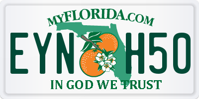 FL license plate EYNH50