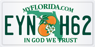 FL license plate EYNH62