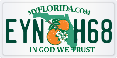 FL license plate EYNH68