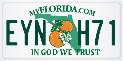 FL license plate EYNH71