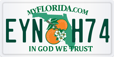 FL license plate EYNH74