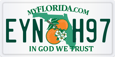 FL license plate EYNH97