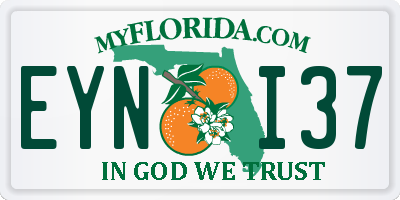 FL license plate EYNI37