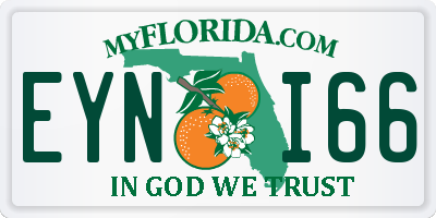 FL license plate EYNI66