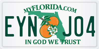 FL license plate EYNJ04