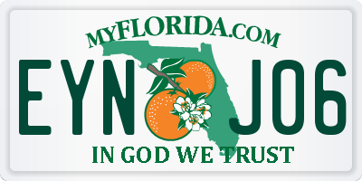 FL license plate EYNJ06