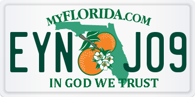FL license plate EYNJ09