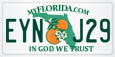 FL license plate EYNJ29