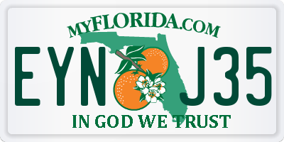 FL license plate EYNJ35