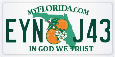 FL license plate EYNJ43