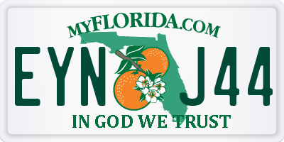 FL license plate EYNJ44