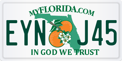 FL license plate EYNJ45