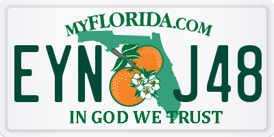 FL license plate EYNJ48