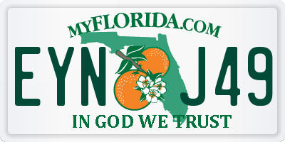 FL license plate EYNJ49