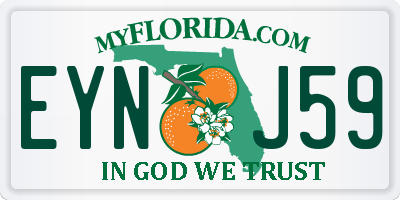 FL license plate EYNJ59