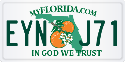 FL license plate EYNJ71