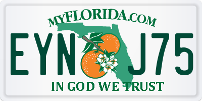 FL license plate EYNJ75