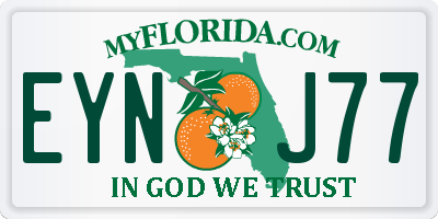FL license plate EYNJ77