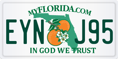 FL license plate EYNJ95