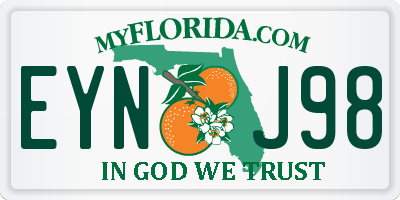 FL license plate EYNJ98