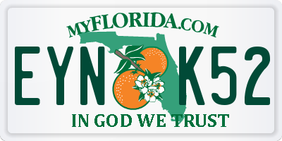 FL license plate EYNK52