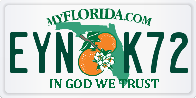 FL license plate EYNK72